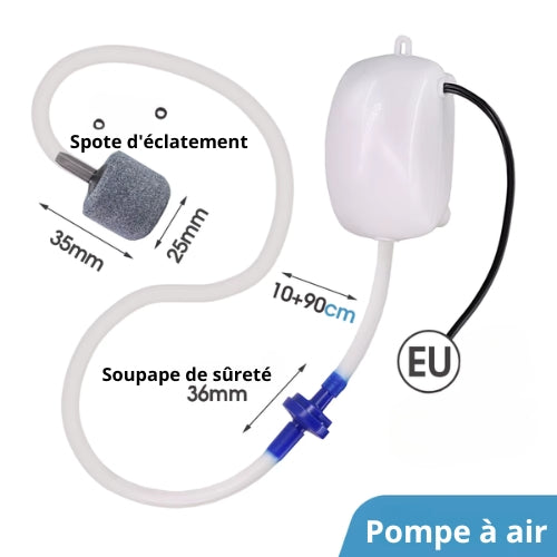 HydroBox Air 6 – Système Hydroponique avec Pompe à Air et Flotteur, Réservoir 5L