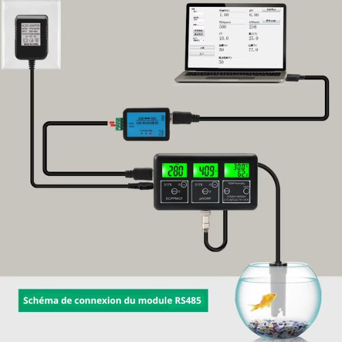 Testeur de Qualité de l’Eau RS485 EU 220V 1.2M – Analyse Précise en Temps Réel