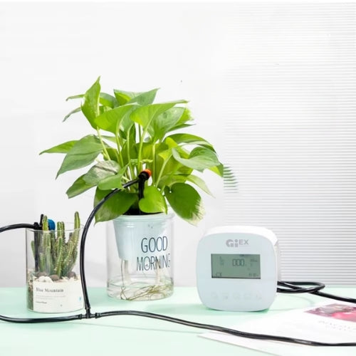 Dispositif d'Arrosage Automatique à Double Pompe WiFi - Système d'Irrigation Goutte à Goutte avec Minuterie, Batterie Lithium et Charge Solaire