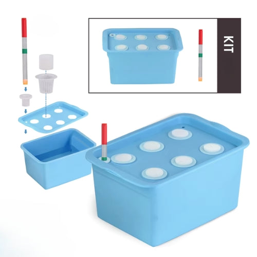 HydroBox 6 – Système Hydroponique avec Flotteur, Réservoir 5L