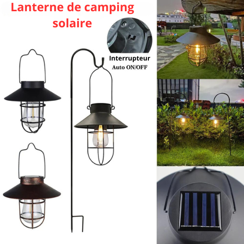 Lanterne Solaire Vintage à Suspendre