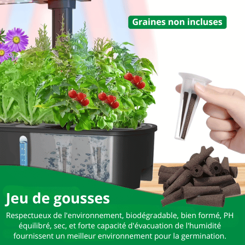 Kit d'engrais AB solide - Culture hydroponique d'intérieur - Solution nutritive pour plantes - Favorise une croissance saine - Sans pesticides ni herbicides - Facile à utiliser