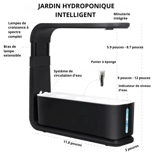 eswat ZG-1001 – Mini Système Hydroponique 3 Capsules pour Culture Facile