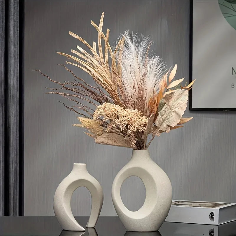 Duo de Vases Nordique en Céramique