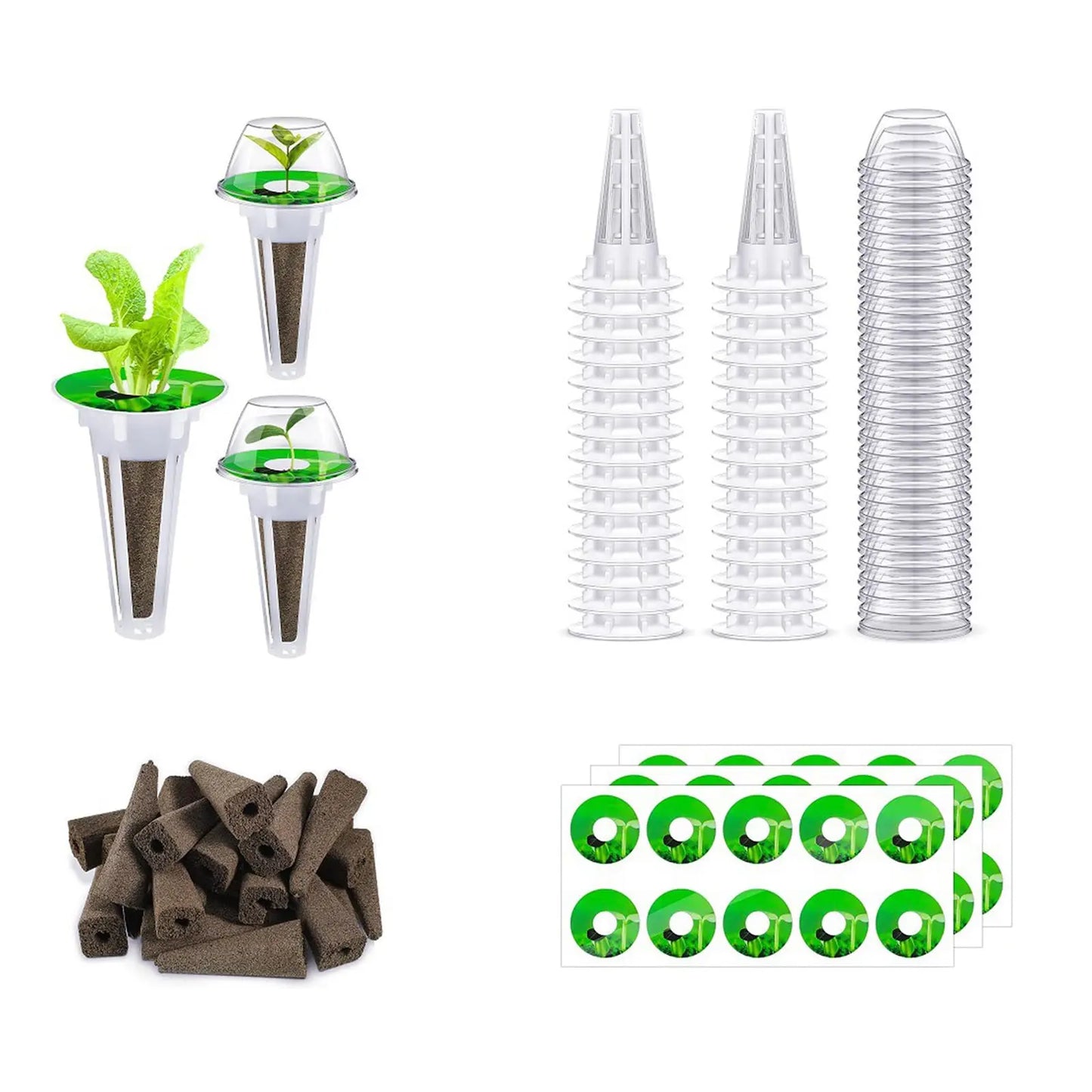 Kit d’accessoires hydroponiques 120 pièces – Tout pour une culture optimale