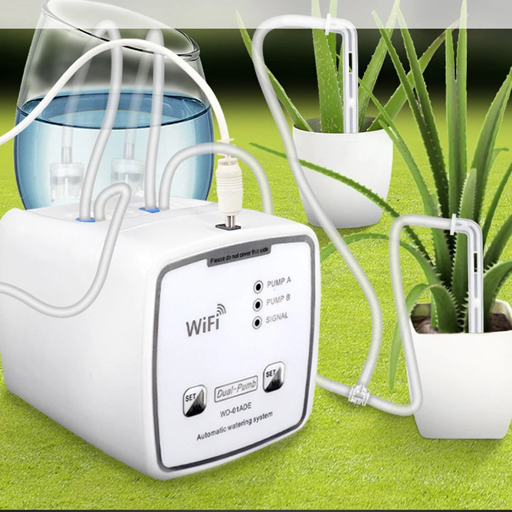 Système d'Arrosage Intelligent WiFi – Double Pompe et Télécommande via Application