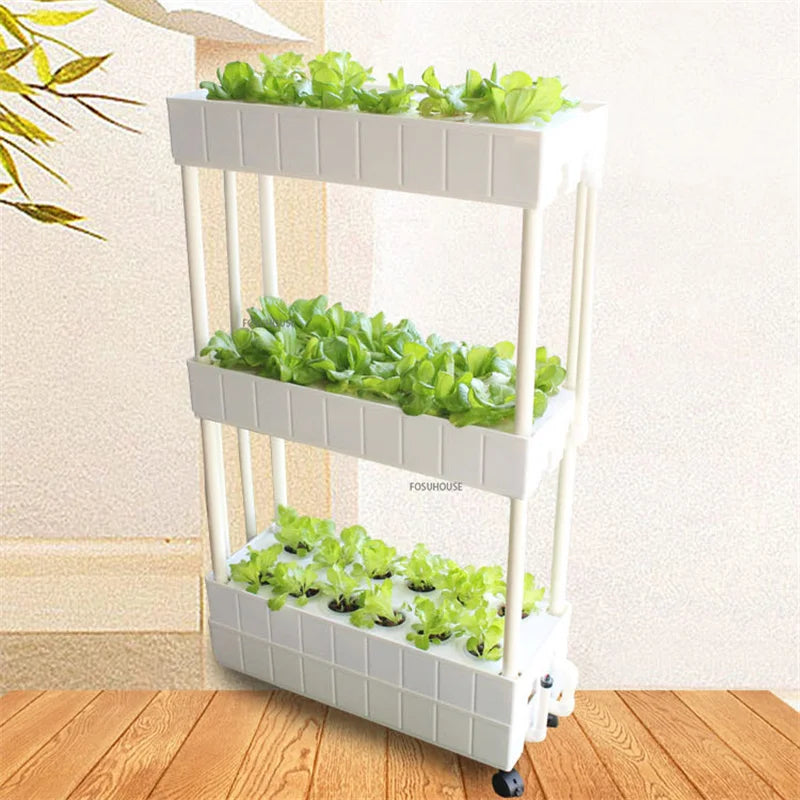 Système de Culture Hydroponique Verticale Intelligent – Jardinière d'Intérieur Sans Sol pour Légumes et Fruits