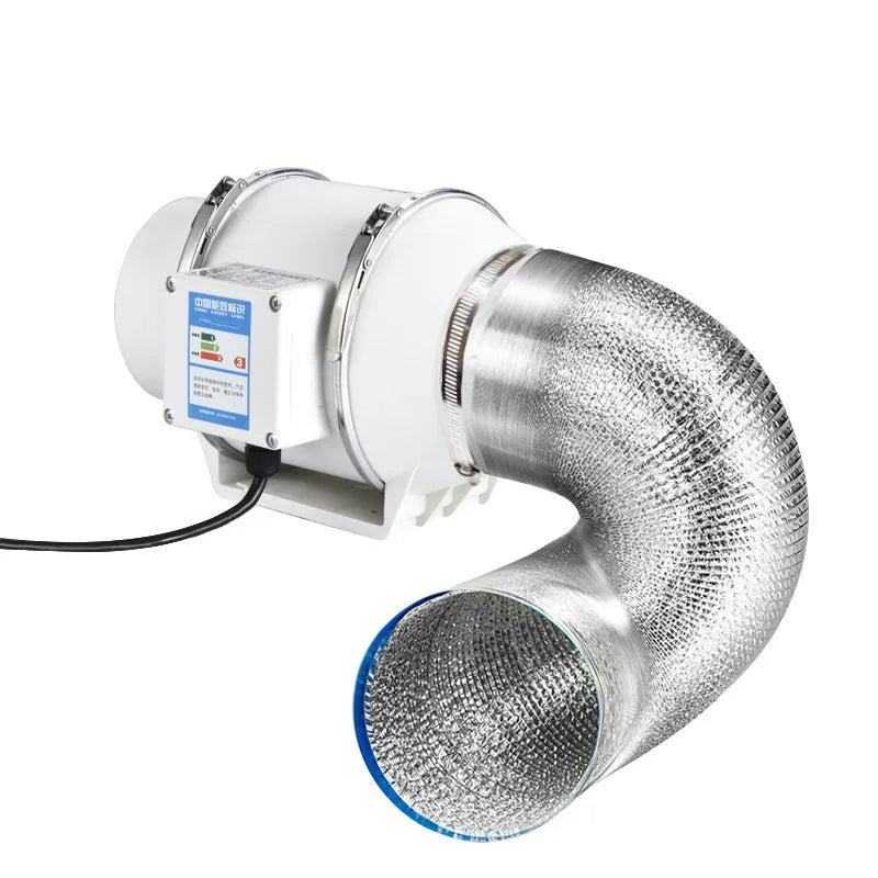 Ventilateur d’Extraction 4" 5" 6" 8" – Ventilation Puissante pour Culture Hydroponique