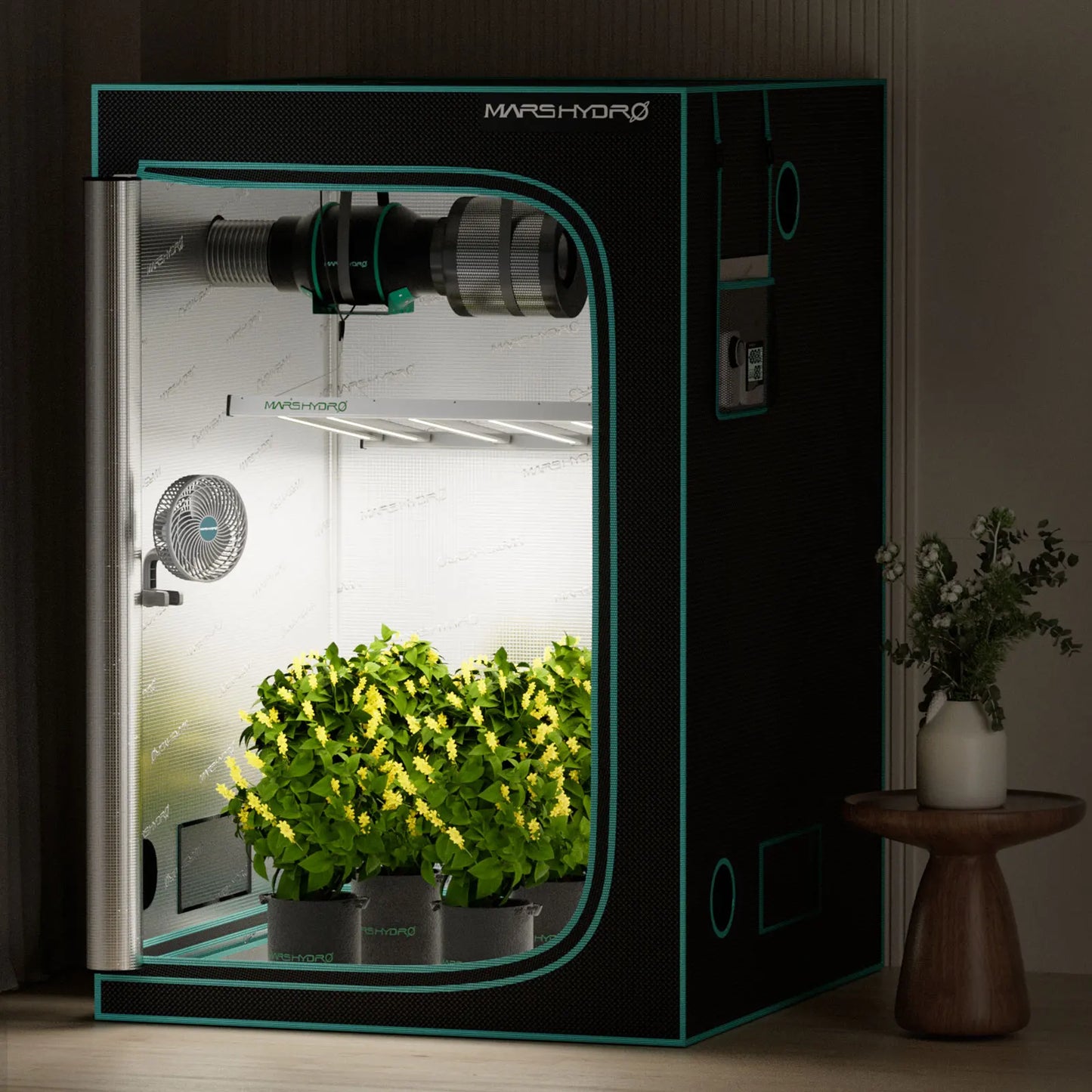 Ventilateur Mars Hydro 6 Pouces – Moteur EC Silencieux, Contrôle Intelligent et Inclinaison Réglable