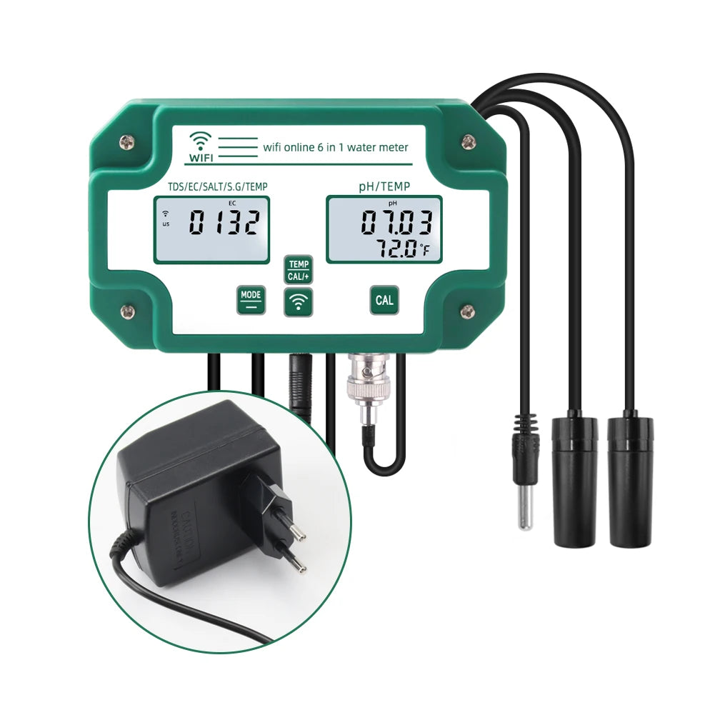 Testeur de pH et d’Humidité Yieryi YY-W9909 – Surveillance Intelligente Wi-Fi