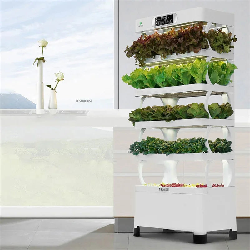 Tour hydroponique intelligente pour culture de légumes hors sol