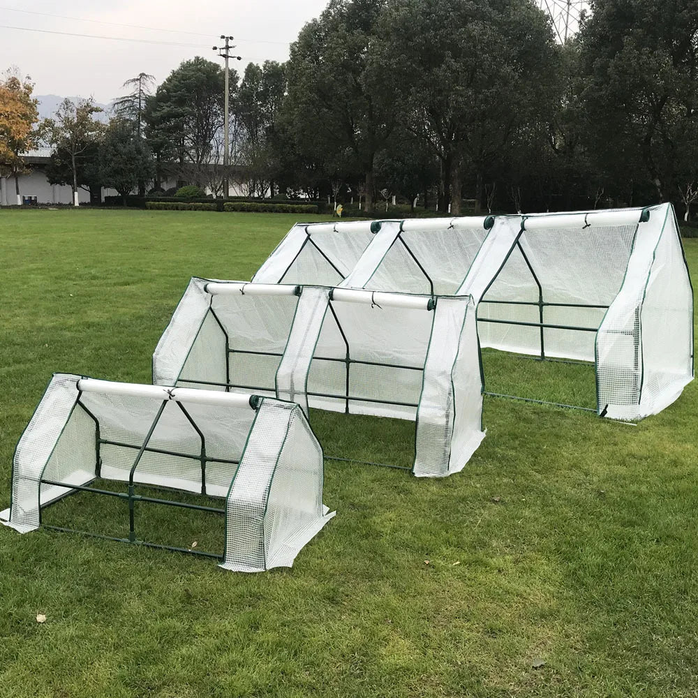 Mini serre à semis Portable avec portes à fermeture éclair
