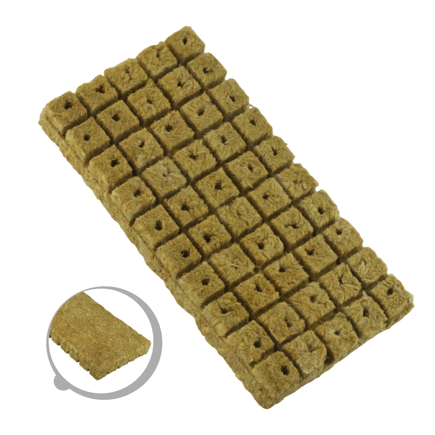 50pc Hydroponic- Sponge Block Cubes Water Soilless Cultivation Germination Pot Vegetable Culture Seedling= Planting Nursery Tool