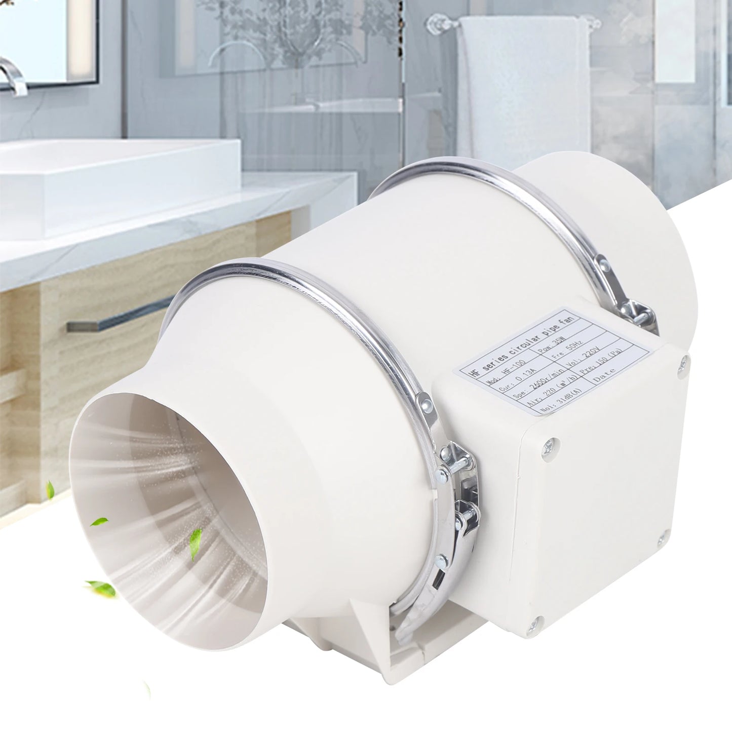 Ventilateur de Tuyau 100MM – Extraction Efficace pour Culture Hydroponique