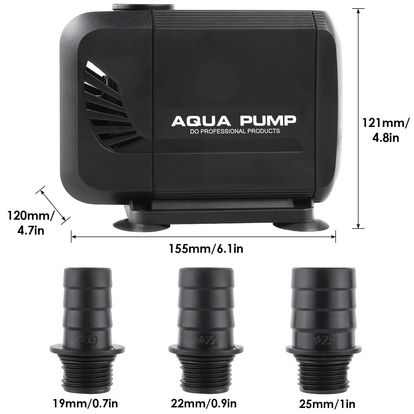 Pompe à eau submersible 40W 3000L/H – Idéale pour fontaines et systèmes hydroponiques