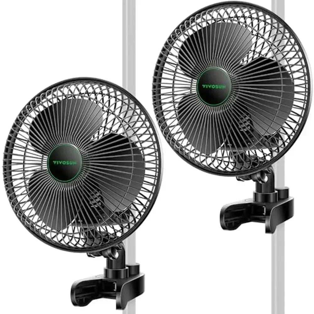 Ventilateur à Pince 6 Pouces – Oscillant, 2 Vitesses, Silencieux et Puissant