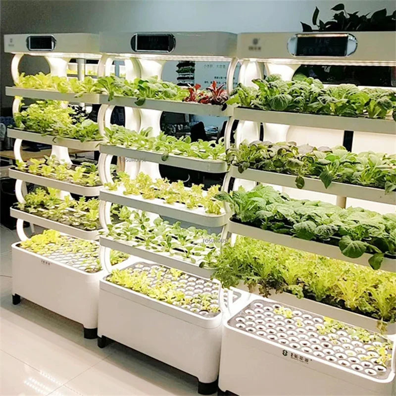 Tour hydroponique intelligente pour culture de légumes hors sol