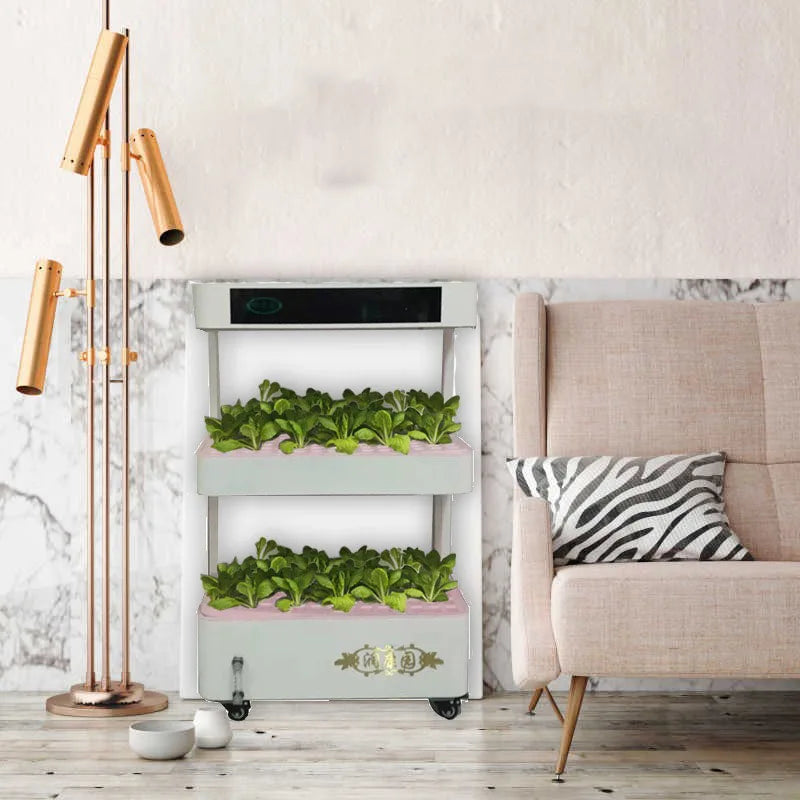 Système de Culture Hydroponique Intelligent pour Potager Intérieur – Kit de Jardinage Vertical Aérobique
