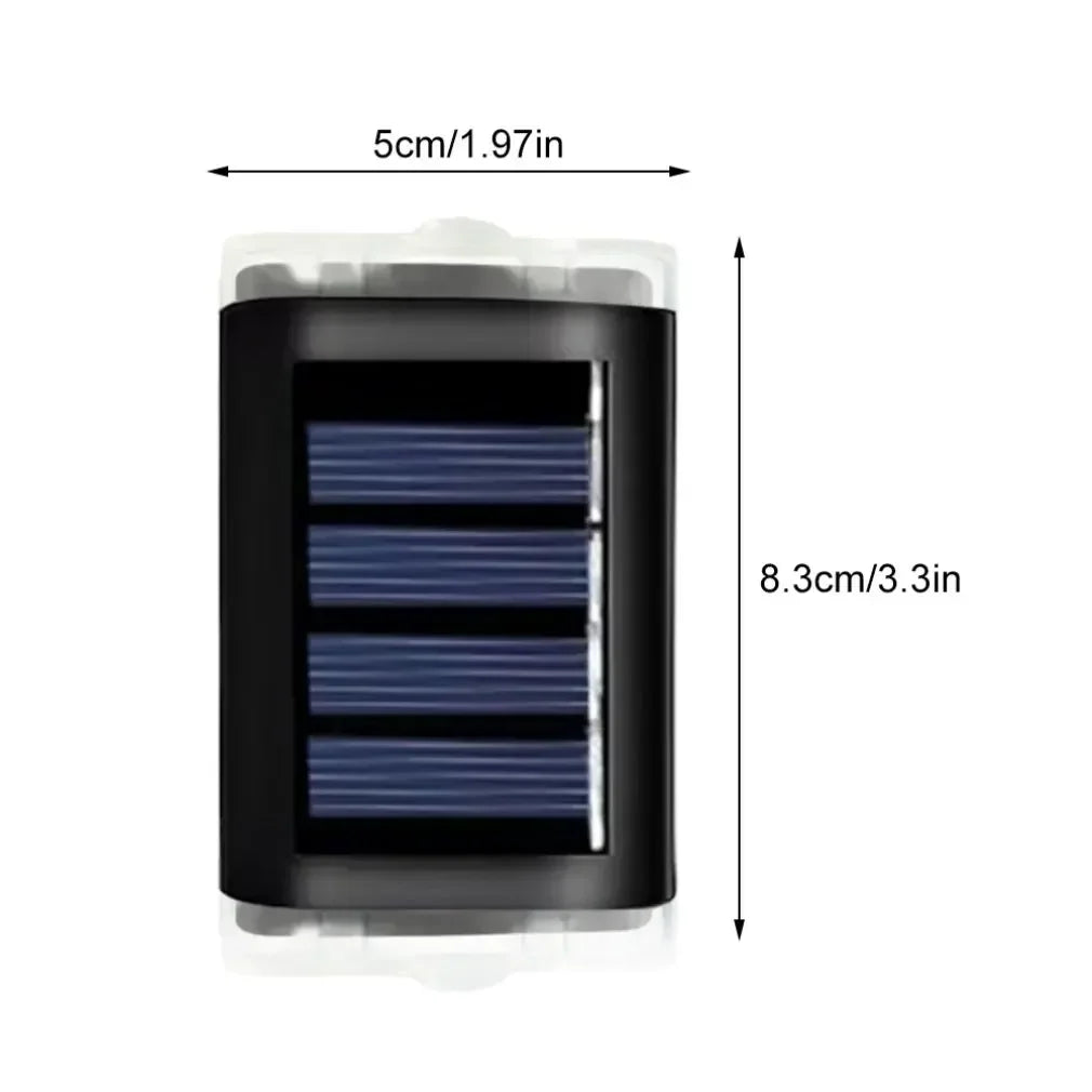 LED Applique Murale Solaire Extérieure Haut Et Bas