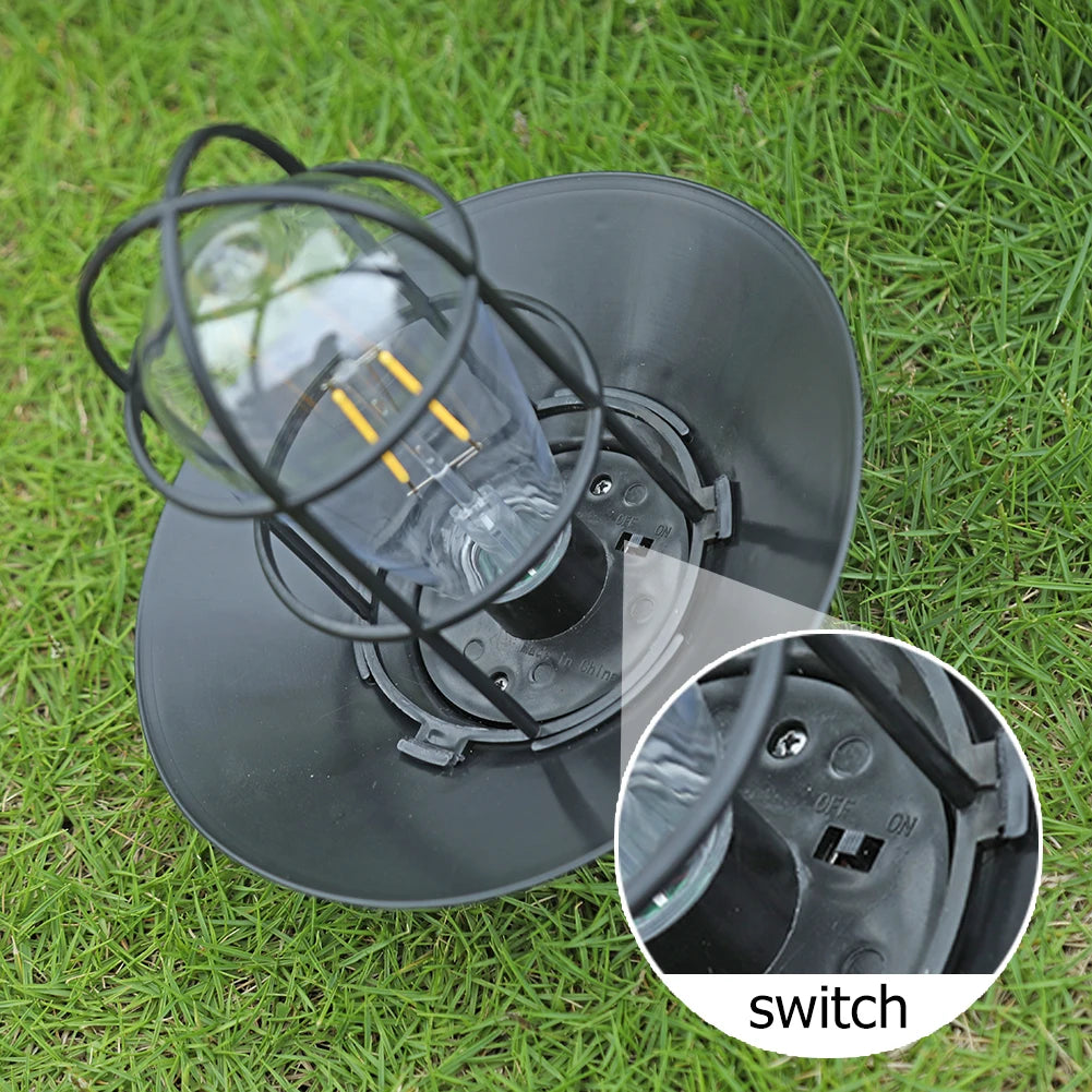 Lampe lanterne solaire suspendue d'extérieur, Vintage,