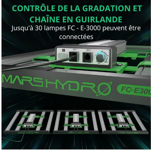 Barre lumineuse de croissance à spectre complet Mars Hydro Smart FC-E 3000 LED pour culture hydroponique intérieure Phytolamp Jardinage intérieur hydroponique