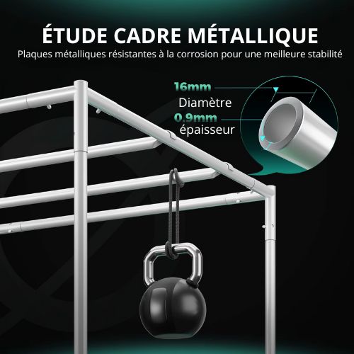 Tente de culture Marshydro 150x 150 x 200 cm, 1680D, serre hydroponique LED