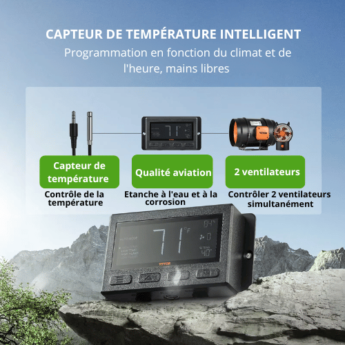 Ventilateur de Conduit en Ligne VEVOR – Contrôle Parfait du Climat Intérieur