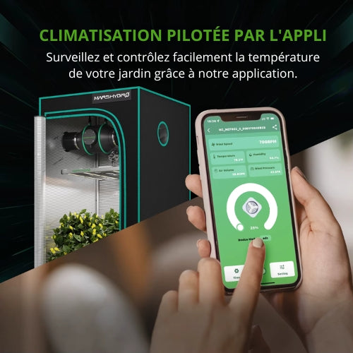 Ventilateur de Conduit Intelligent Mars Hydro 4" iFresh – Contrôle Optimal pour Culture Hydroponique
