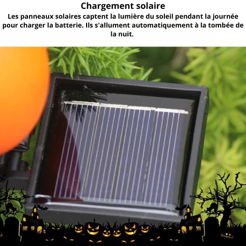 Lampe-SOLAIRE Citrouille