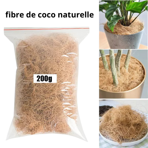 Cache-pot en fibre de coco naturelle anti-insectes pour protéger le sol des plantes et des fleurs du jardin,