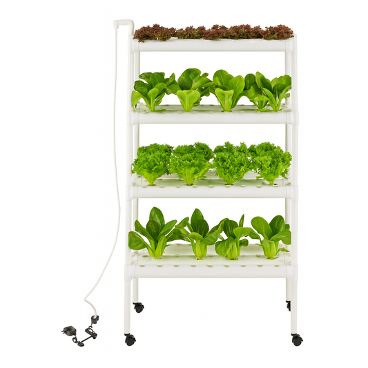 Kit de Culture Hydroponique à 4 Niveaux – Équipement de Plantation avec 108 Emplacements