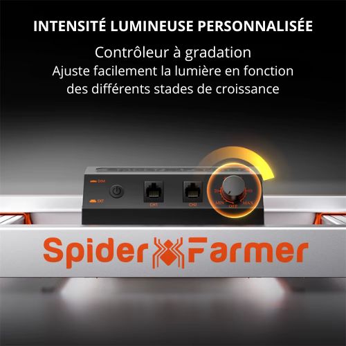 Kit de culture intérieur Spider Farmer SF1000 avec tente90x90X180CM et filtre à charbon