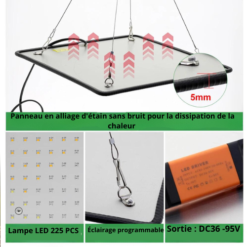 1000W LED élèvent le panneau lumineux