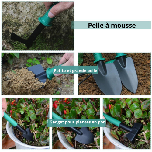 Kit d'outils de jardin multifonctions