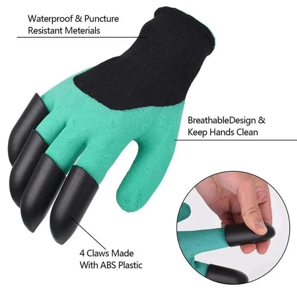 Gants de Jardinage Polyvalents - Griffes pour Creuser Intégrées