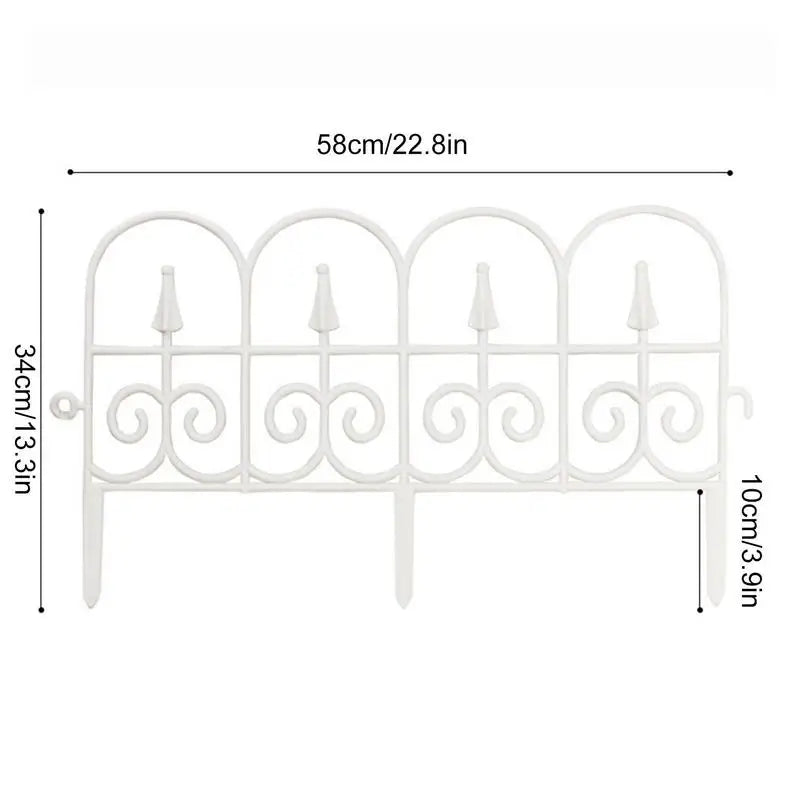 Clôture de Jardin Décorative Pliable, Bordure de Paysage,