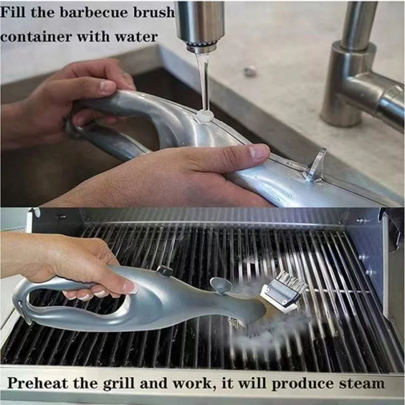 Outils de brosse antiadhésifs en acier inoxydable pour barbecue