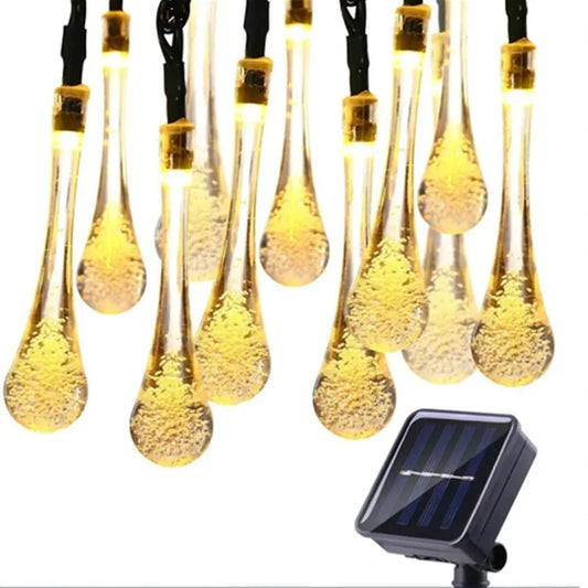 Gouttelettes d'eau solaire LED