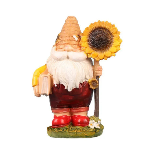 Statue de gnome en résine