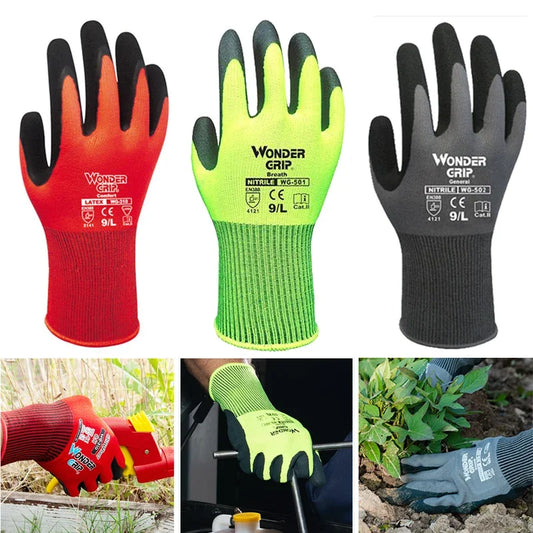 Paire de Gants de jardinage en Nylon respirant, extensible, enduit de Nitrile