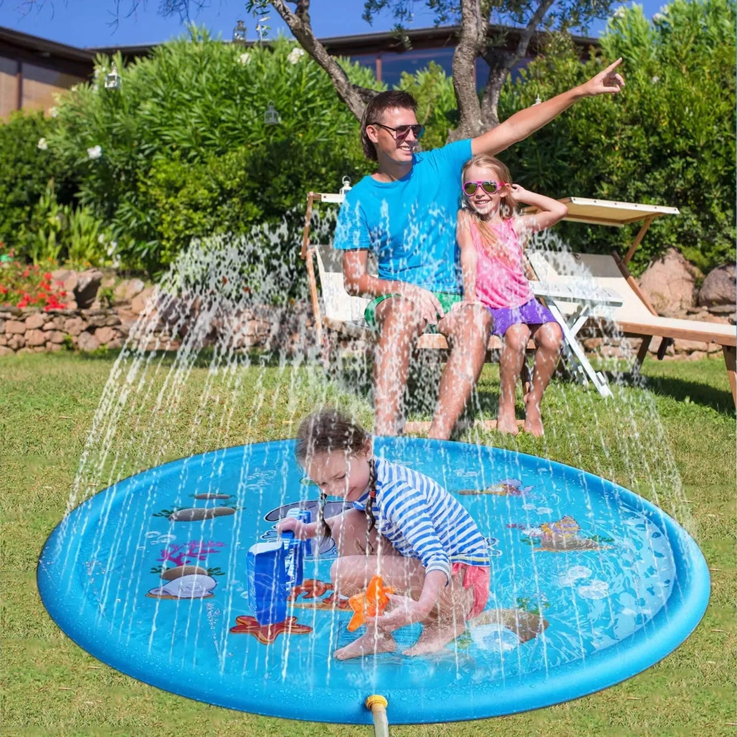 Tapis de pulvérisation gonflable pour enfants