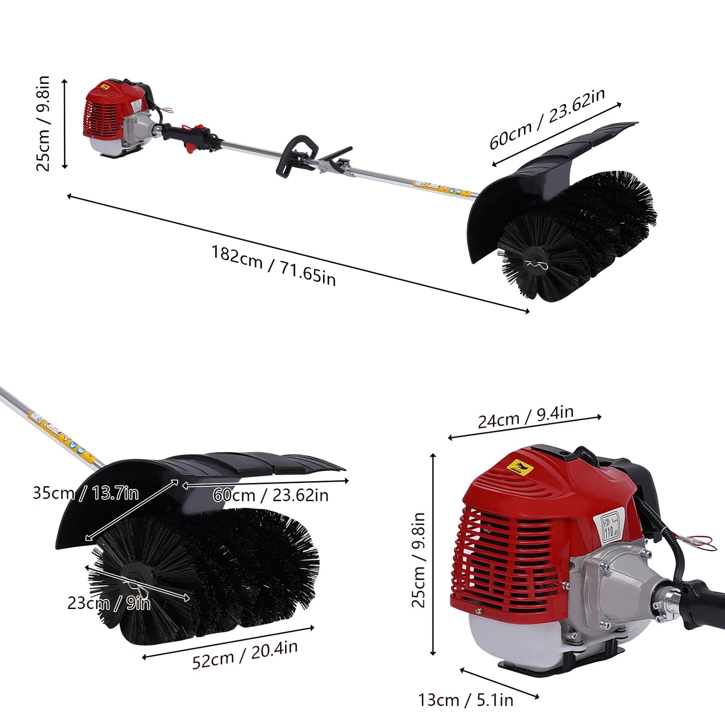 Nettoyeur portatif latéral,  multifonction antirouille avec vitesse réglable