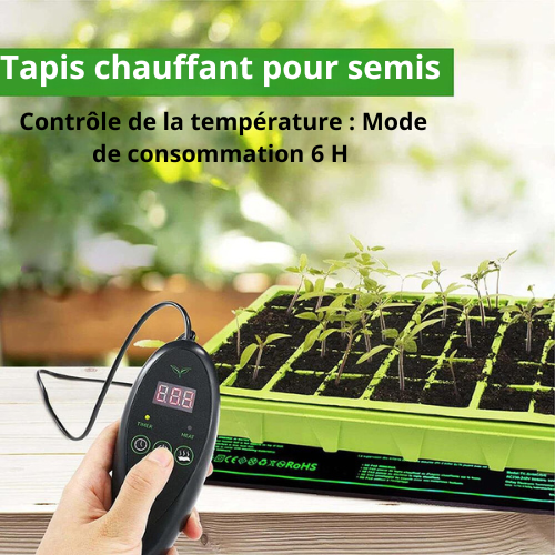 Tapis chauffant hydroponiques pour semis