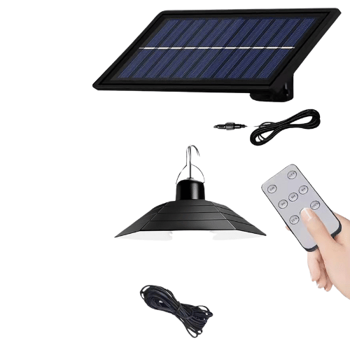 Lampe LED solaire suspendue à Double tête