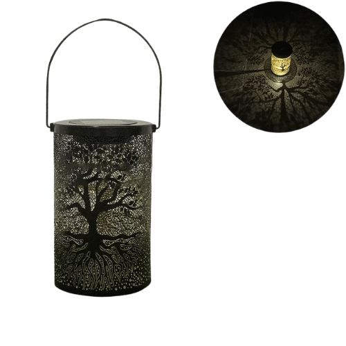 Créatif  Lampe D'Arbre En Fer Forgé