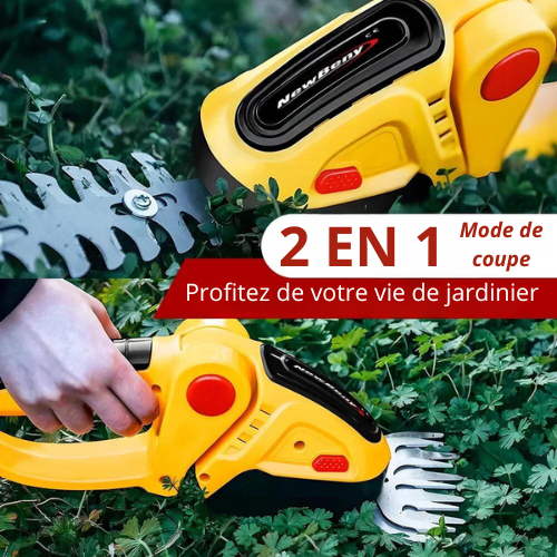 Taille-haie Professionnel Sans fil 2-en-1