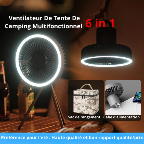 Ventilateur de Camping  Portable Lampe LED